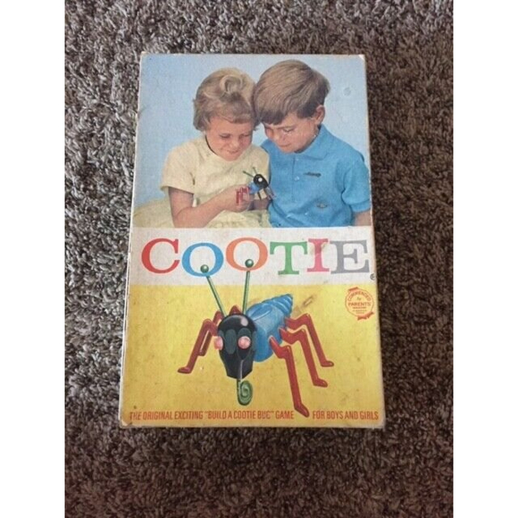 Games Vintage Build A Cootie Bug Cootie Game By Schaper No 20 1949